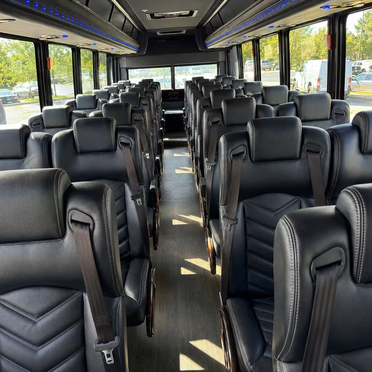 25 passenger minibus inside